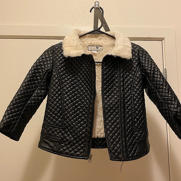 Widgeon Black Faux Leather Jacket - Picture 2 of 6